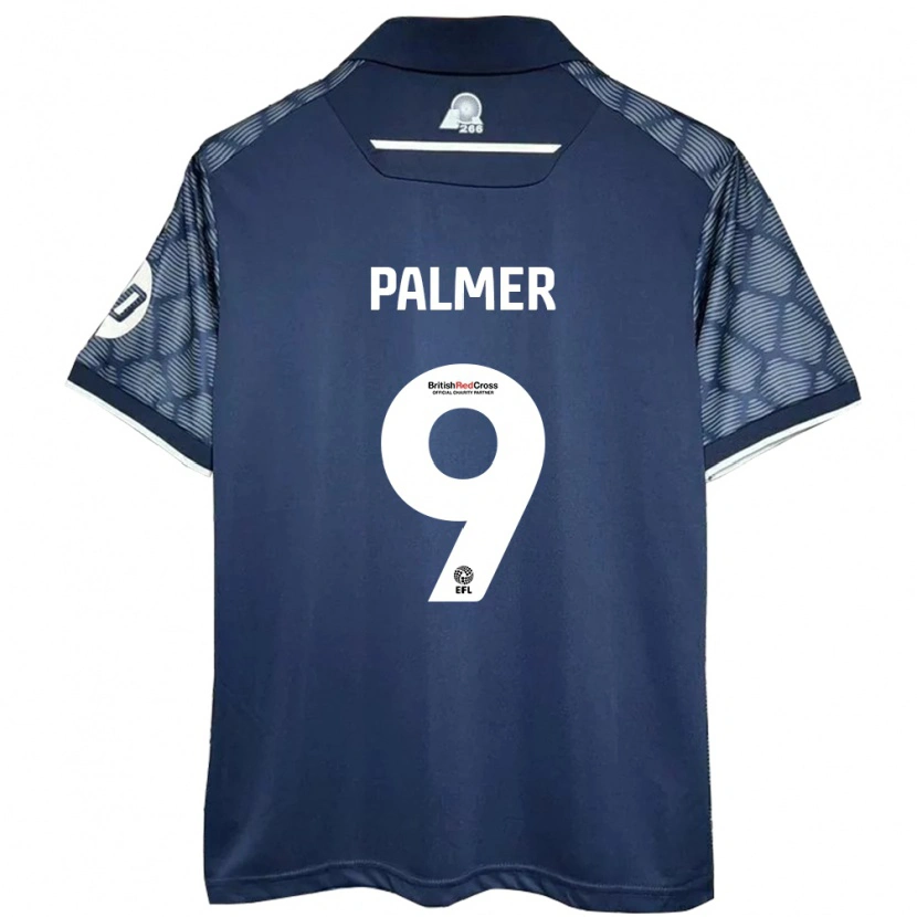 Danxen Męski Ollie Palmer #9 Czarny Wyjazdowa Koszulka 2024/25 Koszulki Klubowe