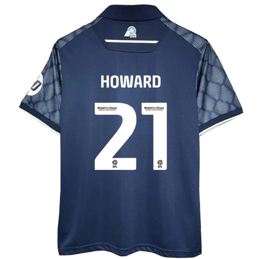 Danxen Męski Mark Howard #21 Czarny Wyjazdowa Koszulka 2024/25 Koszulki Klubowe