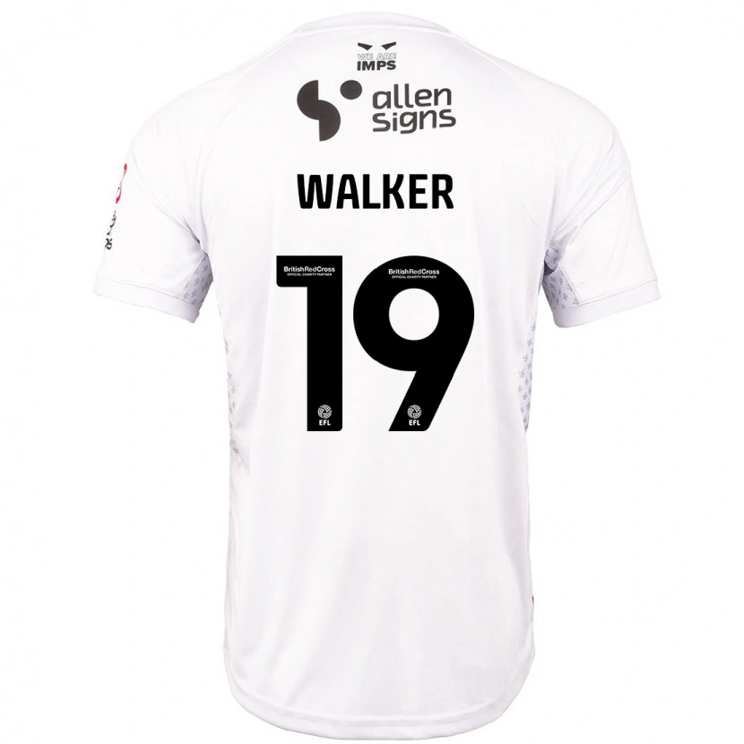 Danxen Męski Tyler Walker #19 Czerwony Biały Wyjazdowa Koszulka 2024/25 Koszulki Klubowe