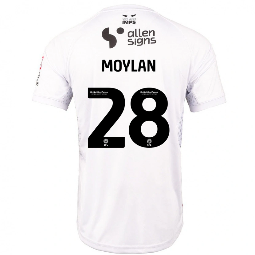Danxen Męski Jack Moylan #28 Czerwony Biały Wyjazdowa Koszulka 2024/25 Koszulki Klubowe