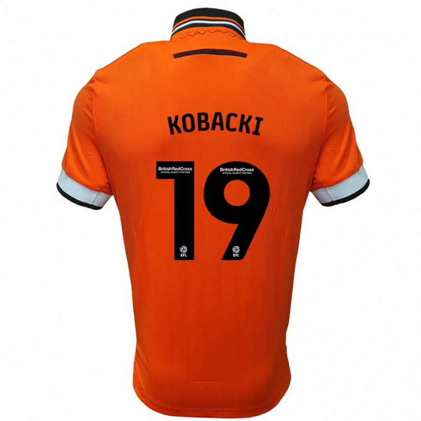 Danxen Męski Olaf Kobacki #19 Pomarańczowo-Biały Wyjazdowa Koszulka 2024/25 Koszulki Klubowe
