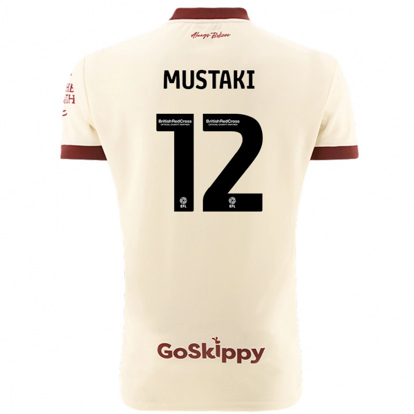 Danxen Męski Chloe Mustaki #12 Kremowy Biały Wyjazdowa Koszulka 2024/25 Koszulki Klubowe