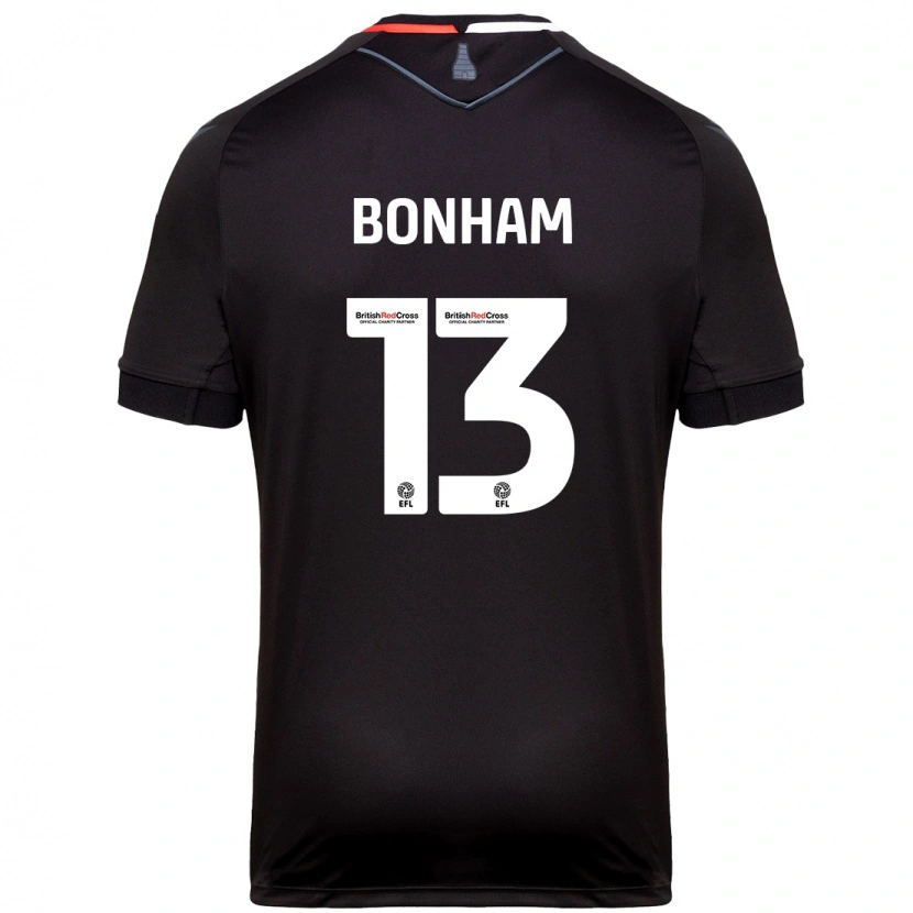 Danxen Męski Jack Bonham #13 Czarny Wyjazdowa Koszulka 2024/25 Koszulki Klubowe