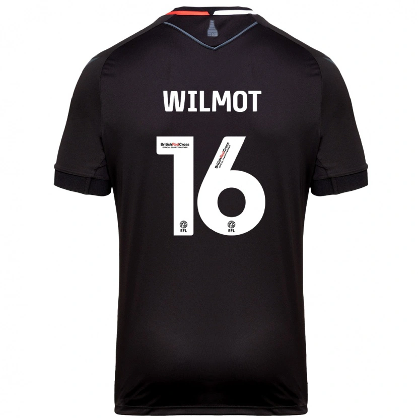 Danxen Męski Ben Wilmot #16 Czarny Wyjazdowa Koszulka 2024/25 Koszulki Klubowe