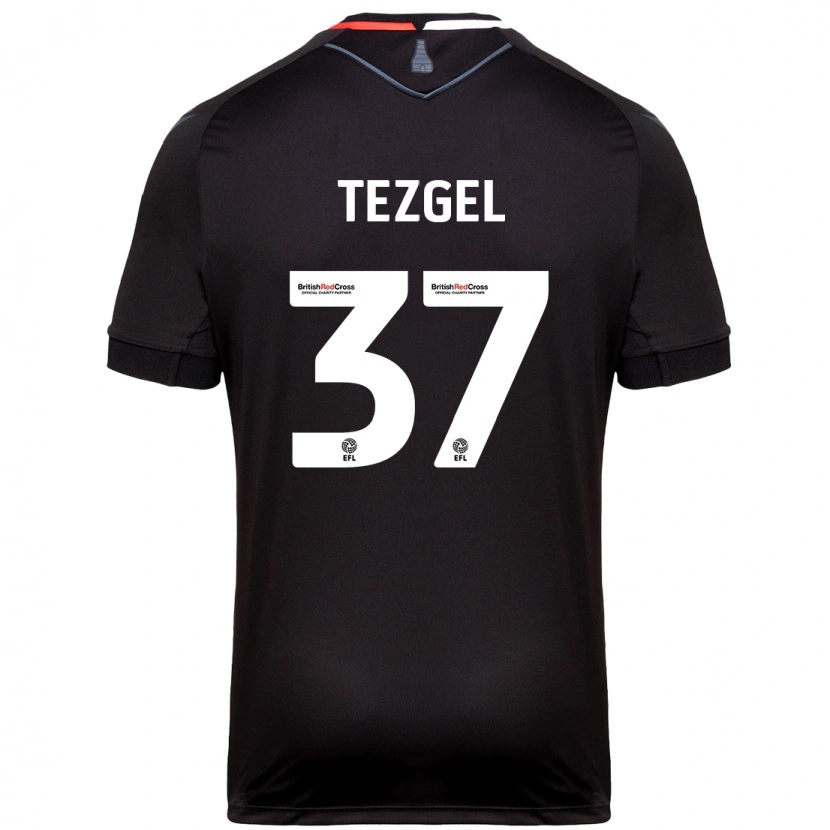 Danxen Męski Emre Tezgel #37 Czarny Wyjazdowa Koszulka 2024/25 Koszulki Klubowe