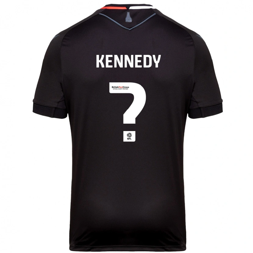 Danxen Męski Dan Kennedy #0 Czarny Wyjazdowa Koszulka 2024/25 Koszulki Klubowe