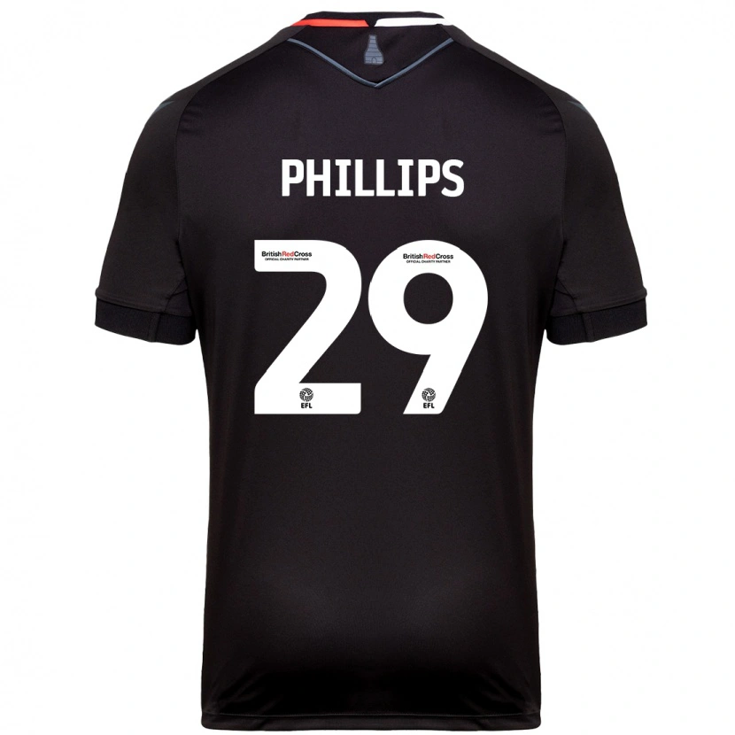 Danxen Męski D'margio Wright-Phillips #29 Czarny Wyjazdowa Koszulka 2024/25 Koszulki Klubowe