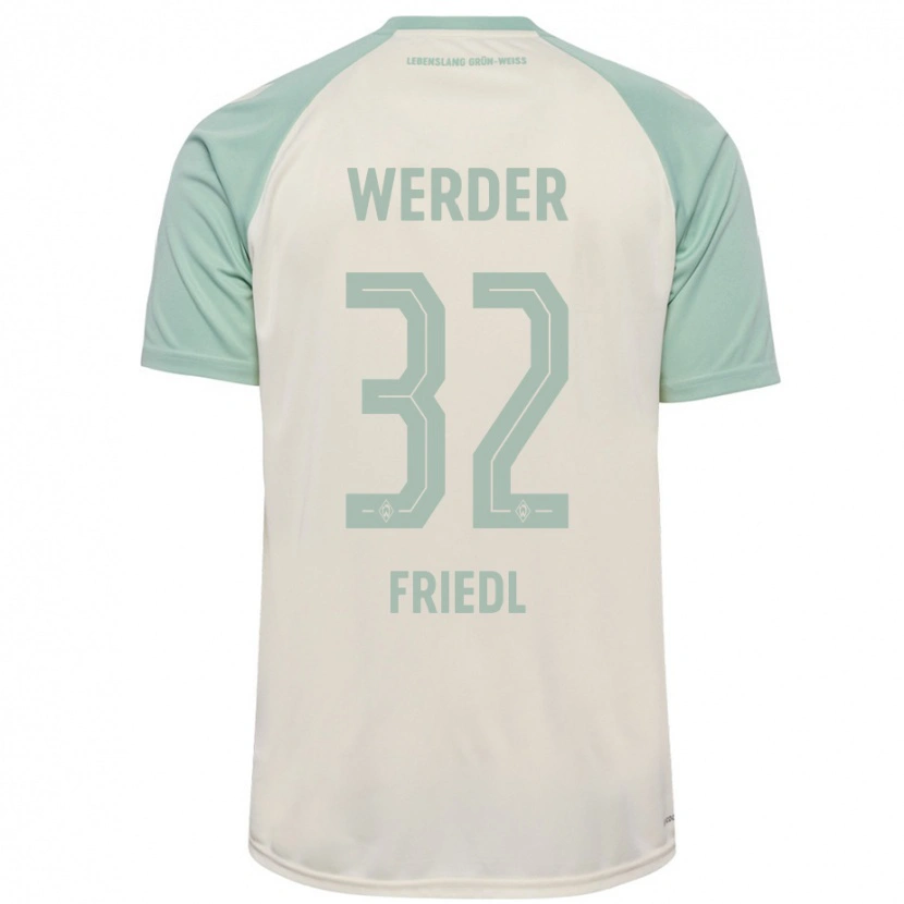 Danxen Męski Marco Friedl #32 Żółtawy Jasnozielony Wyjazdowa Koszulka 2024/25 Koszulki Klubowe