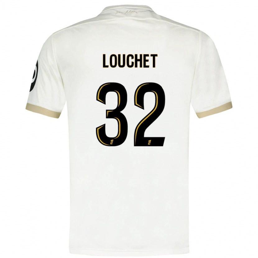 Danxen Męski Tom Louchet #32 Biało-Złoty Wyjazdowa Koszulka 2024/25 Koszulki Klubowe