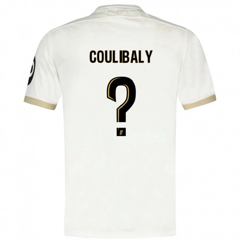 Danxen Męski Djibril Coulibaly #0 Biało-Złoty Wyjazdowa Koszulka 2024/25 Koszulki Klubowe