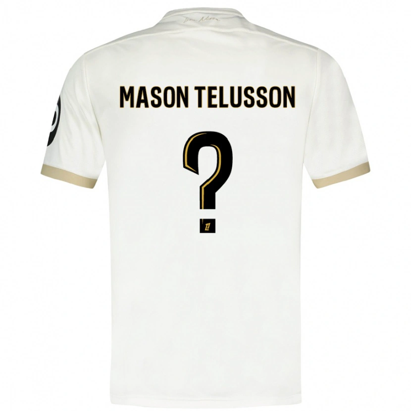 Danxen Męski Jah Mason Telusson #0 Biało-Złoty Wyjazdowa Koszulka 2024/25 Koszulki Klubowe