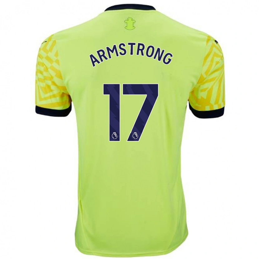 Danxen Męski Stuart Armstrong #17 Żółty Wyjazdowa Koszulka 2024/25 Koszulki Klubowe