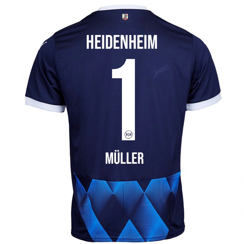 Danxen Męski Kevin Müller #1 Ciemny Granatowy Wyjazdowa Koszulka 2024/25 Koszulki Klubowe