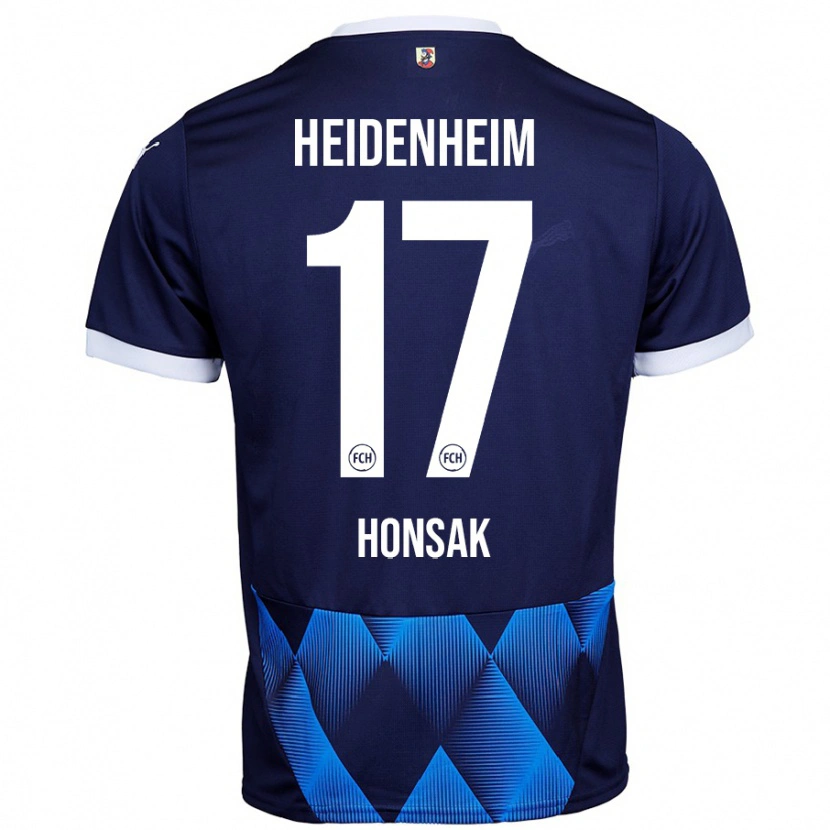 Danxen Męski Mathias Honsak #17 Ciemny Granatowy Wyjazdowa Koszulka 2024/25 Koszulki Klubowe