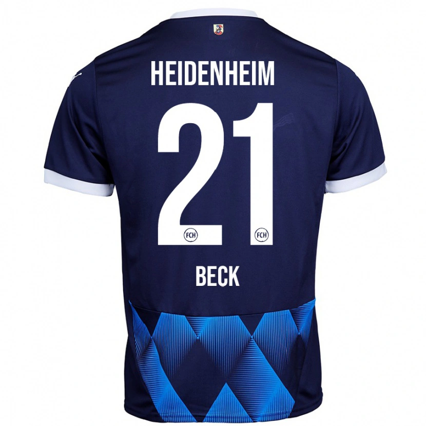 Danxen Męski Adrian Beck #21 Ciemny Granatowy Wyjazdowa Koszulka 2024/25 Koszulki Klubowe