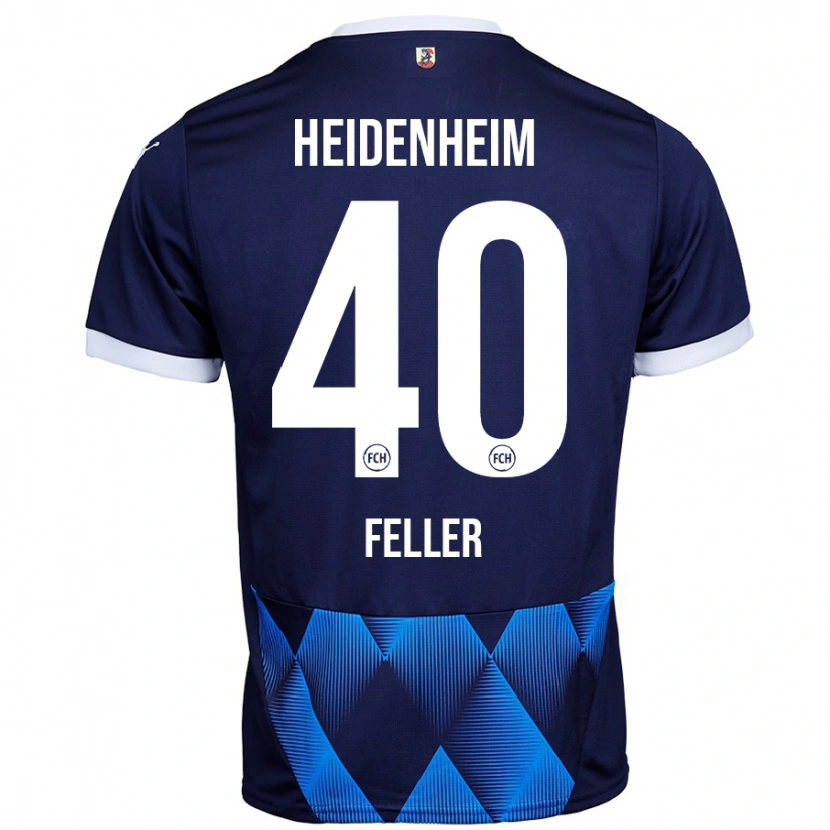 Danxen Męski Frank Feller #40 Ciemny Granatowy Wyjazdowa Koszulka 2024/25 Koszulki Klubowe