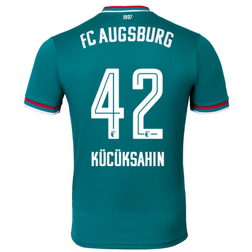 Danxen Męski Mahmut Kücüksahin #42 Ciemnozielony Wyjazdowa Koszulka 2024/25 Koszulki Klubowe