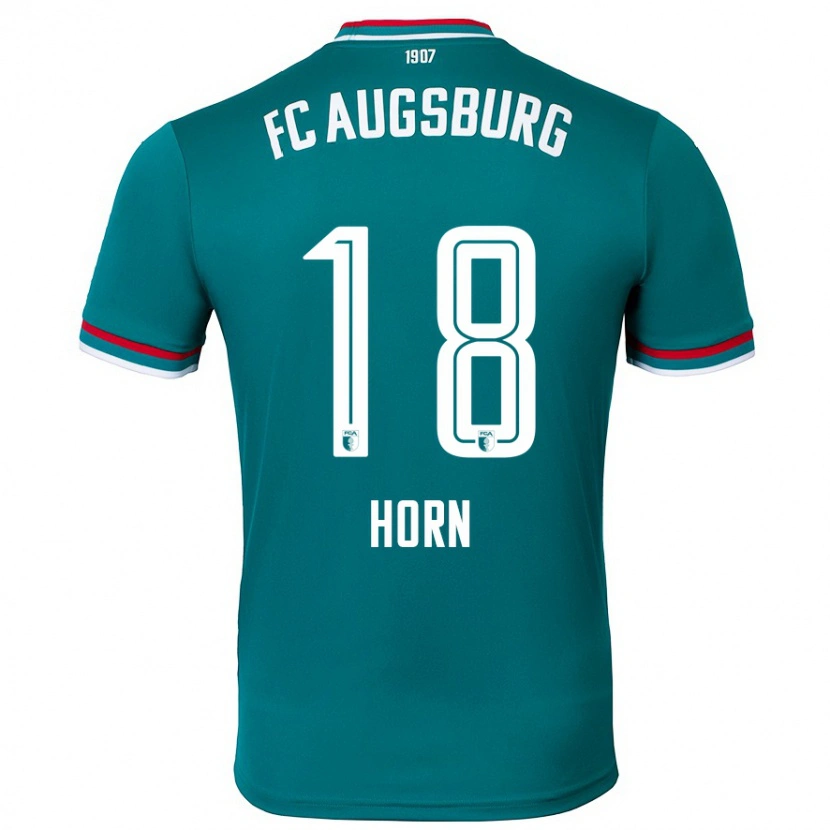 Danxen Męski Tobias Horn #18 Ciemnozielony Wyjazdowa Koszulka 2024/25 Koszulki Klubowe