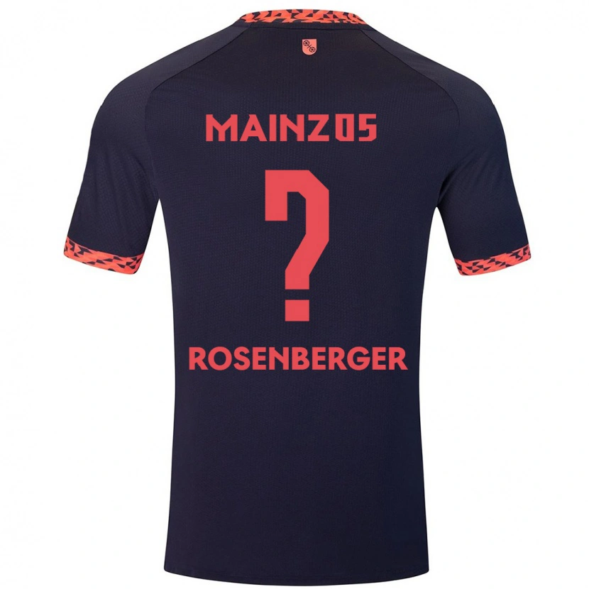 Danxen Męski Chris Rosenberger #0 Niebieski Koralowy Czerwony Wyjazdowa Koszulka 2024/25 Koszulki Klubowe