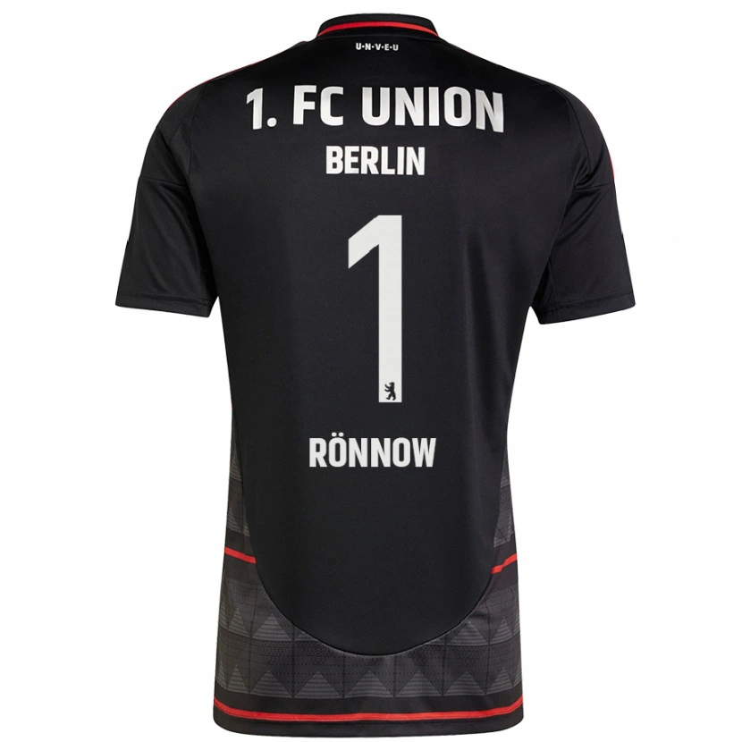 Danxen Męski Frederik Rönnow #1 Czarny Wyjazdowa Koszulka 2024/25 Koszulki Klubowe