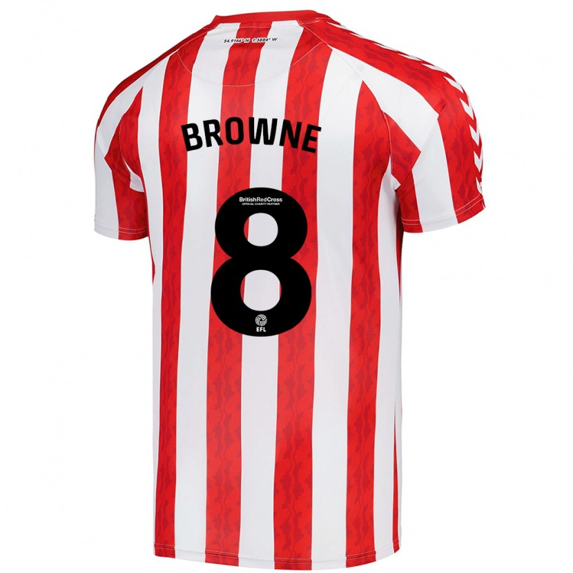 Danxen Kobiety Alan Browne #8 Czerwony Biały Domowa Koszulka 2024/25 Koszulki Klubowe