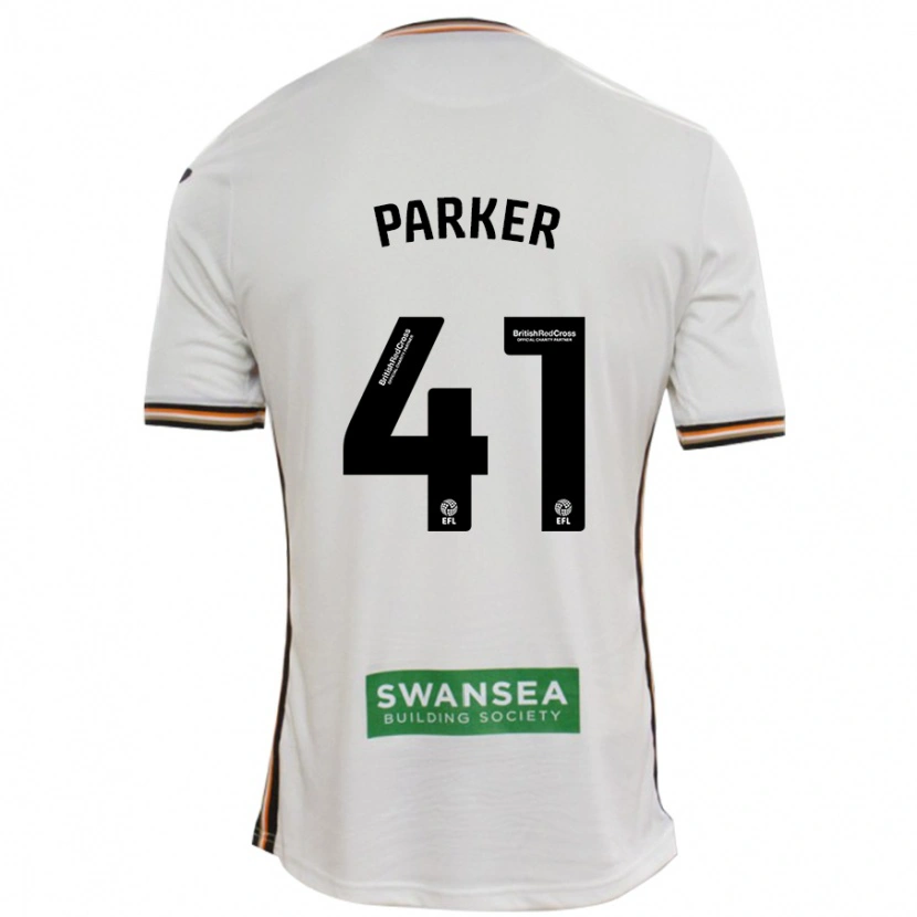 Danxen Kobiety Sam Parker #41 Biały Domowa Koszulka 2024/25 Koszulki Klubowe
