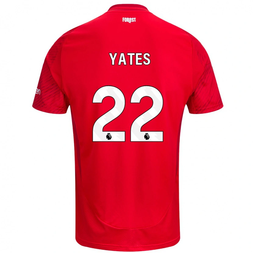 Danxen Kobiety Ryan Yates #22 Czerwony Biały Domowa Koszulka 2024/25 Koszulki Klubowe