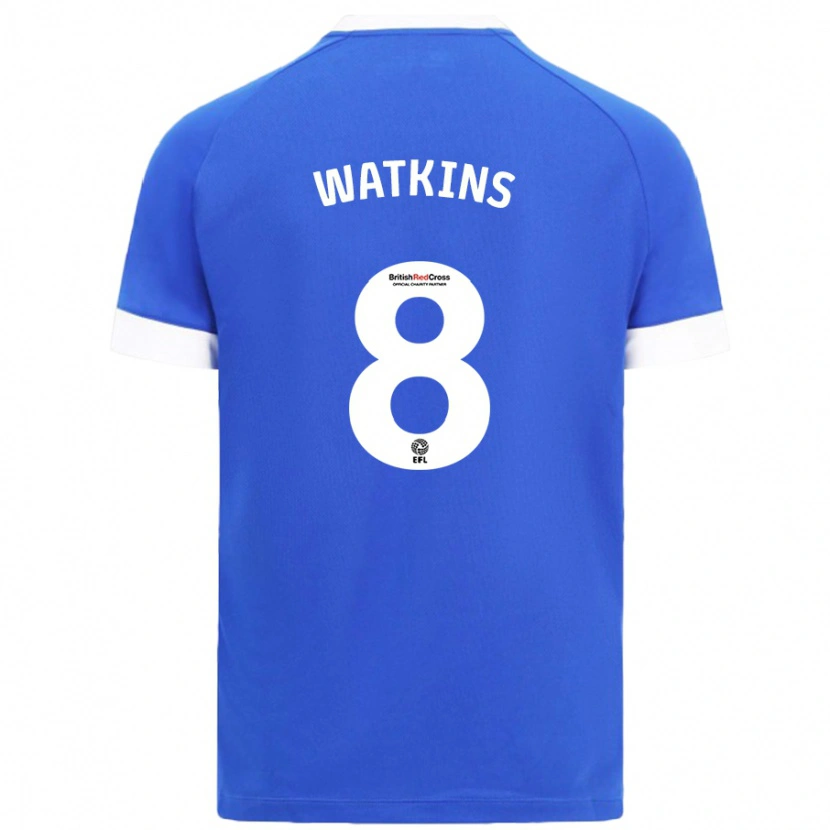 Danxen Kobiety Seren Watkins #8 Błękitny Niebo Domowa Koszulka 2024/25 Koszulki Klubowe