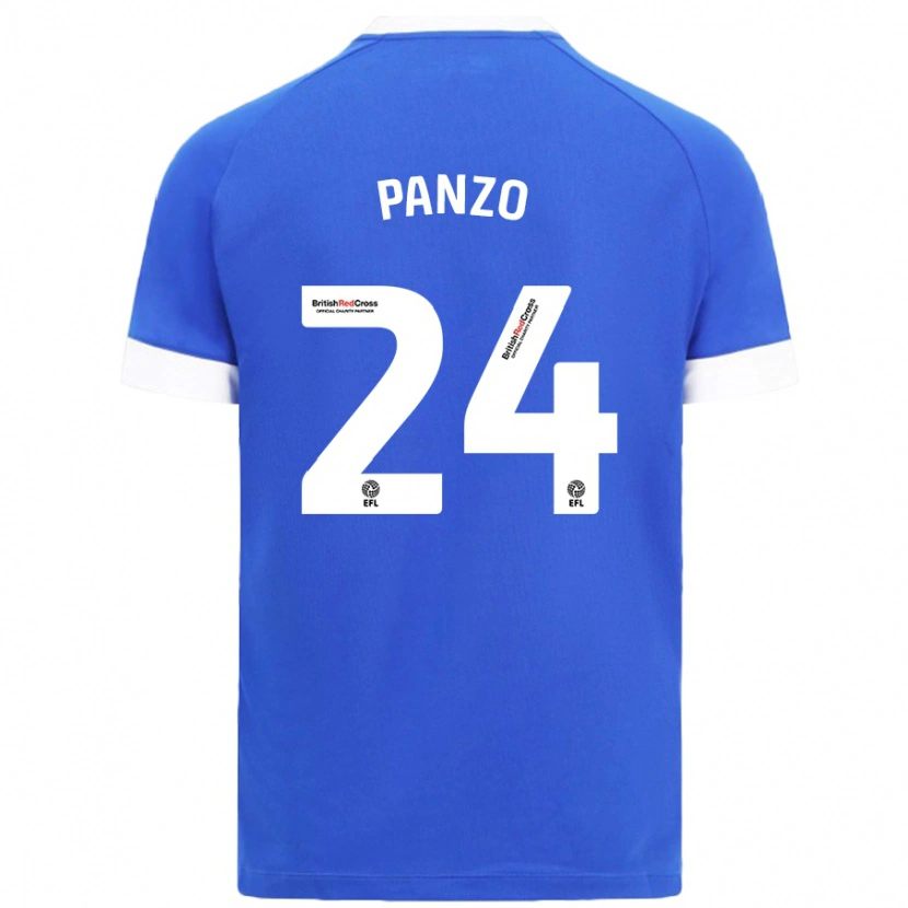 Danxen Kobiety Jonathan Panzo #24 Błękitny Niebo Domowa Koszulka 2024/25 Koszulki Klubowe