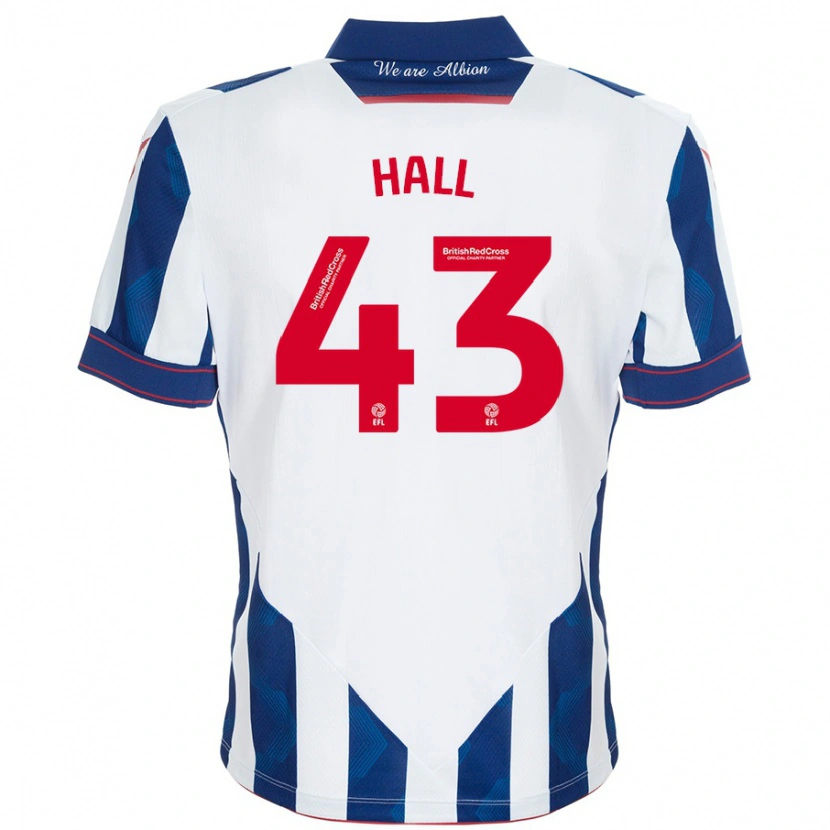 Danxen Kobiety Reece Hall #43 Biały Ciemnoniebieski Domowa Koszulka 2024/25 Koszulki Klubowe
