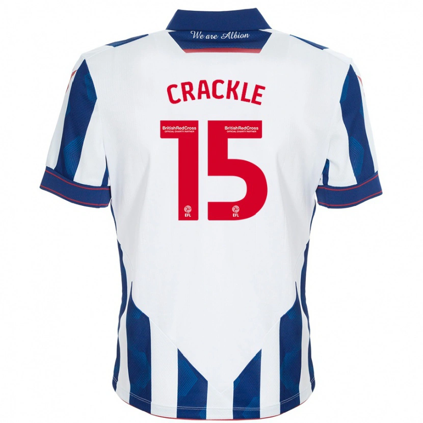 Danxen Kobiety Hayley Crackle #15 Biały Ciemnoniebieski Domowa Koszulka 2024/25 Koszulki Klubowe