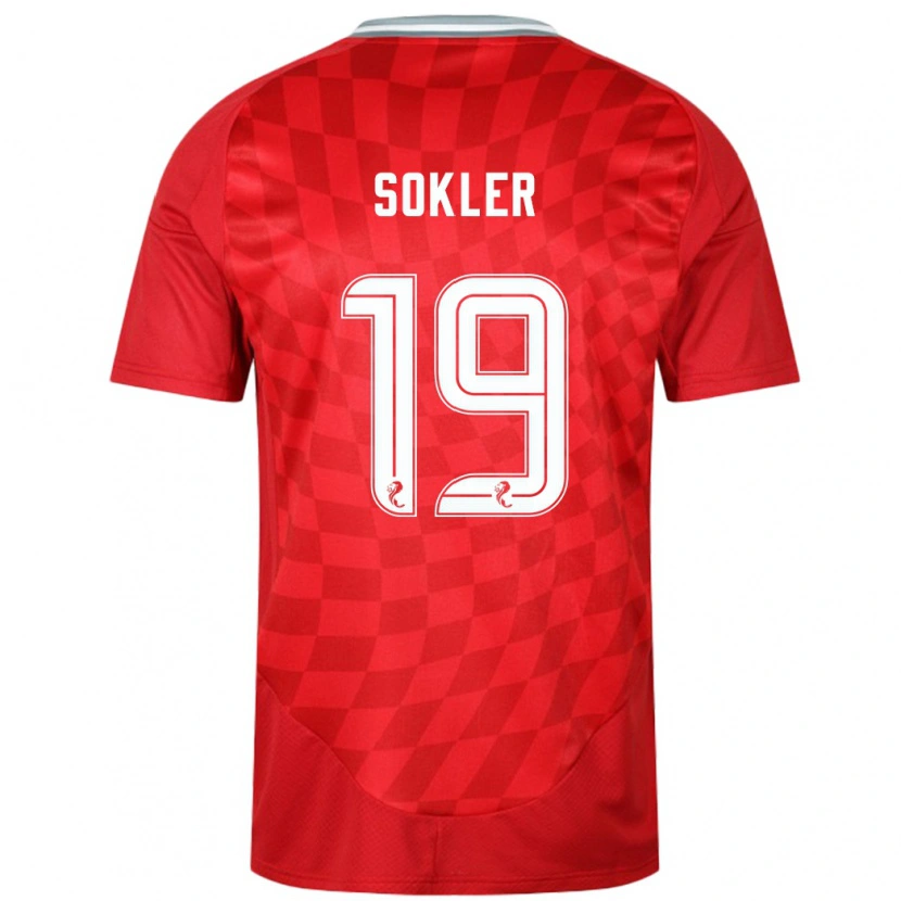 Danxen Kobiety Ester Sokler #19 Czerwony Domowa Koszulka 2024/25 Koszulki Klubowe
