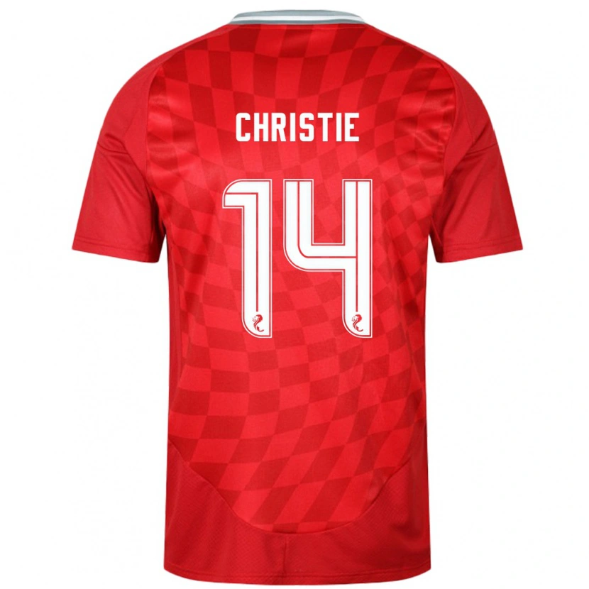 Danxen Kobiety Mya Christie #14 Czerwony Domowa Koszulka 2024/25 Koszulki Klubowe