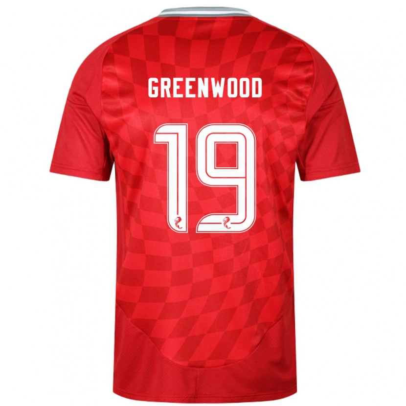 Danxen Kobiety Brodie Greenwood #19 Czerwony Domowa Koszulka 2024/25 Koszulki Klubowe