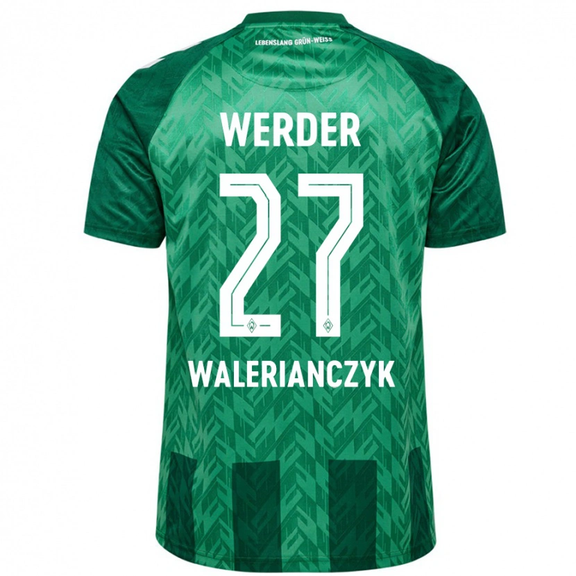 Danxen Kobiety Dennis Walerianczyk #27 Zielony Domowa Koszulka 2024/25 Koszulki Klubowe