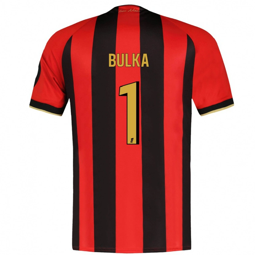 Danxen Kobiety Marcin Bulka #1 Czerwony Czarny Domowa Koszulka 2024/25 Koszulki Klubowe