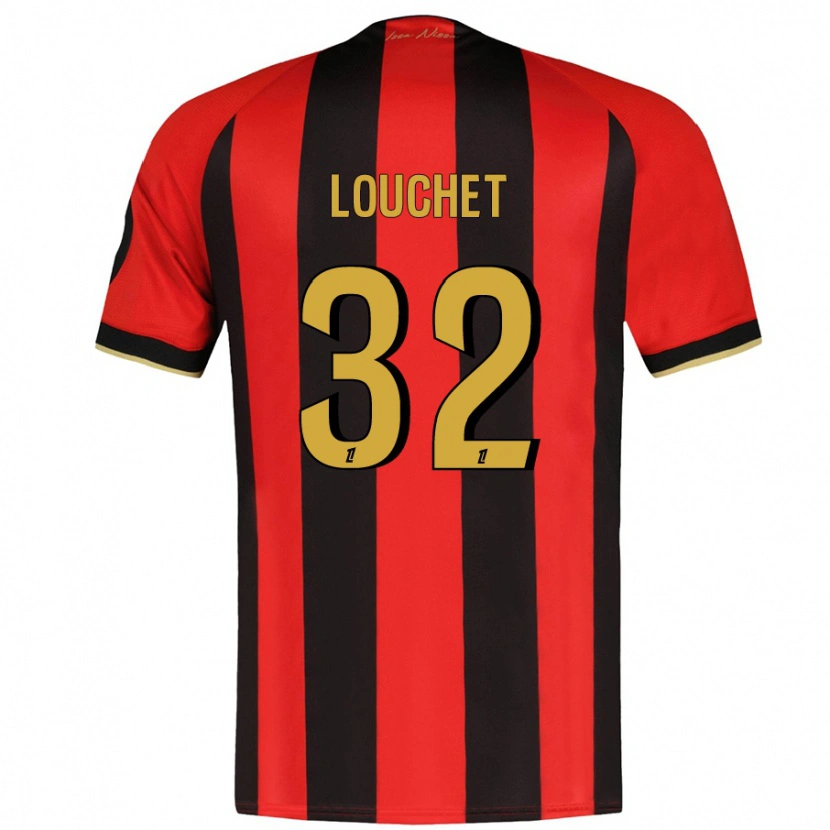 Danxen Kobiety Tom Louchet #32 Czerwony Czarny Domowa Koszulka 2024/25 Koszulki Klubowe