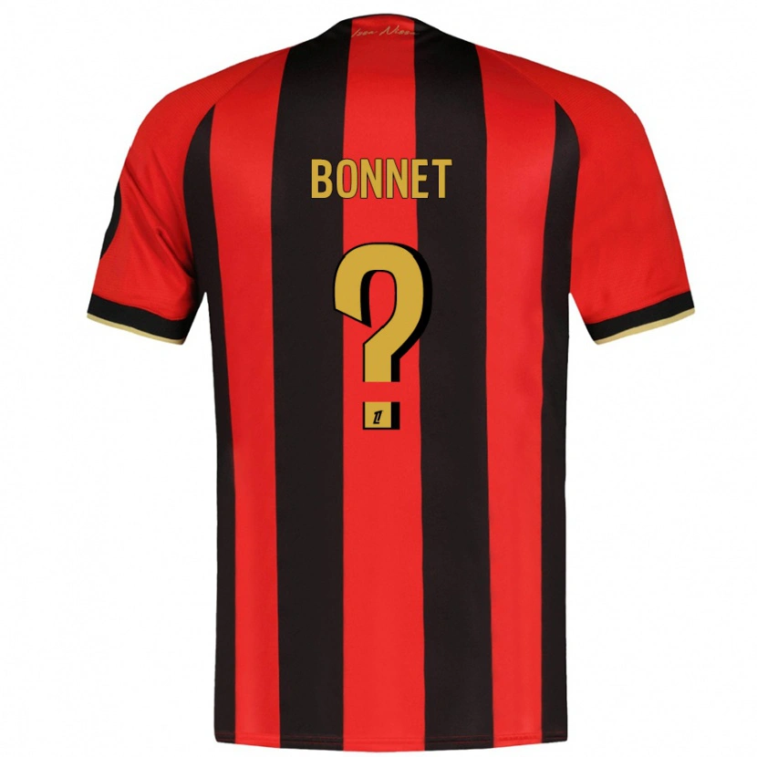 Danxen Kobiety Thomas Bonnet #0 Czerwony Czarny Domowa Koszulka 2024/25 Koszulki Klubowe