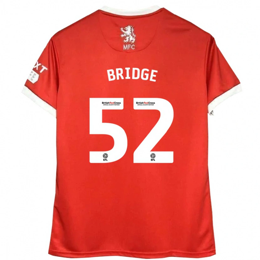 Danxen Kobiety Aj Bridge #52 Czerwony Biały Domowa Koszulka 2024/25 Koszulki Klubowe