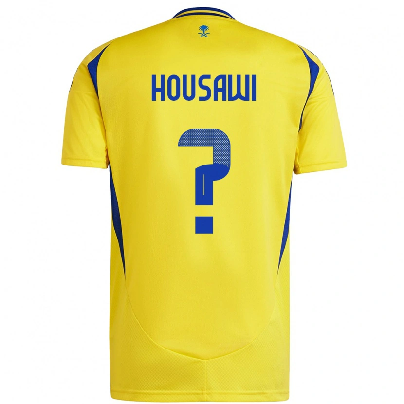 Danxen Kobiety Asser Housawi #0 Żółto-Niebieski Domowa Koszulka 2024/25 Koszulki Klubowe