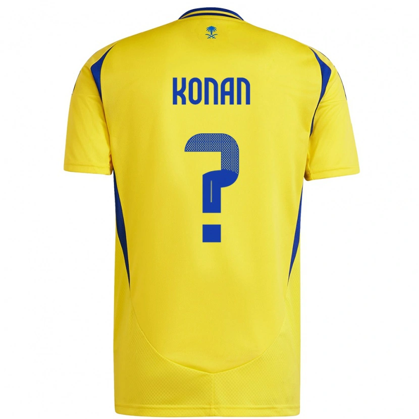 Danxen Kobiety Ghislain Konan #0 Żółto-Niebieski Domowa Koszulka 2024/25 Koszulki Klubowe