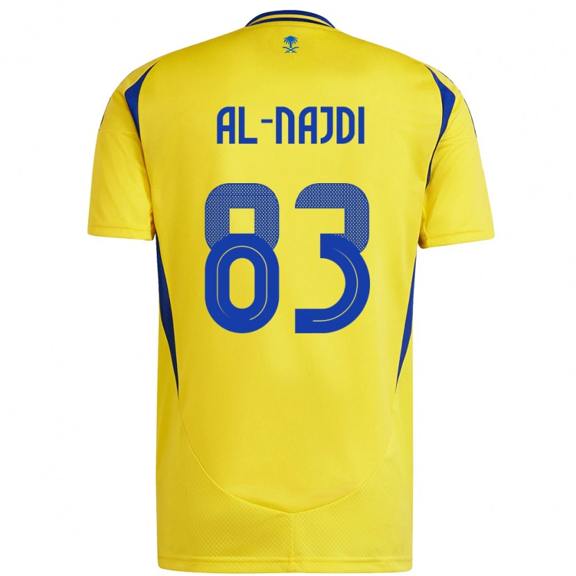 Danxen Kobiety Salem Al-Najdi #83 Żółto-Niebieski Domowa Koszulka 2024/25 Koszulki Klubowe