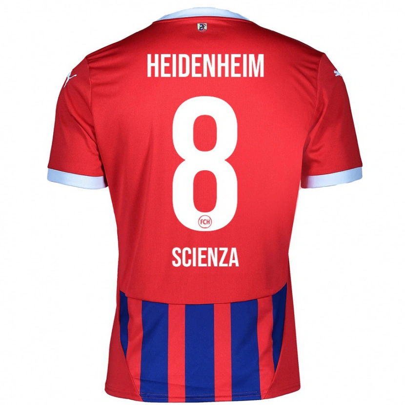 Danxen Kobiety Léo Scienza #8 Czerwony Niebieski Domowa Koszulka 2024/25 Koszulki Klubowe