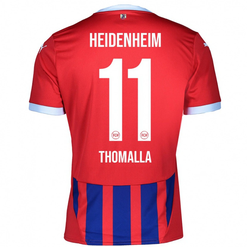 Danxen Kobiety Denis Thomalla #11 Czerwony Niebieski Domowa Koszulka 2024/25 Koszulki Klubowe