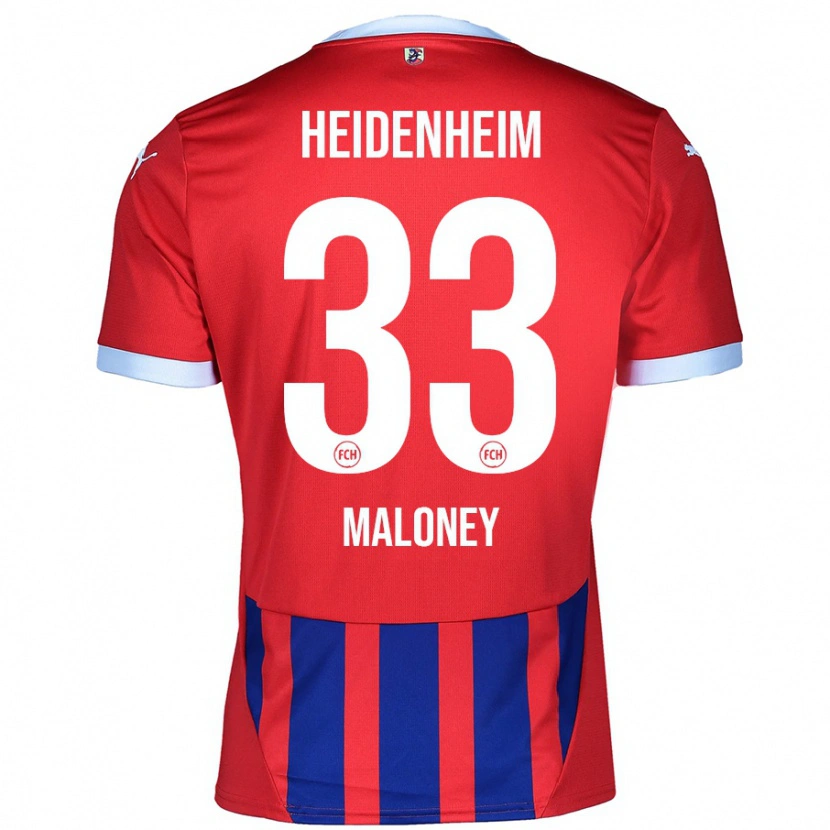 Danxen Kobiety Lennard Maloney #33 Czerwony Niebieski Domowa Koszulka 2024/25 Koszulki Klubowe