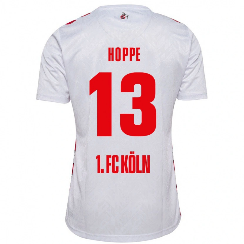 Danxen Kobiety Paula Hoppe #13 Biały Czerwony Domowa Koszulka 2024/25 Koszulki Klubowe