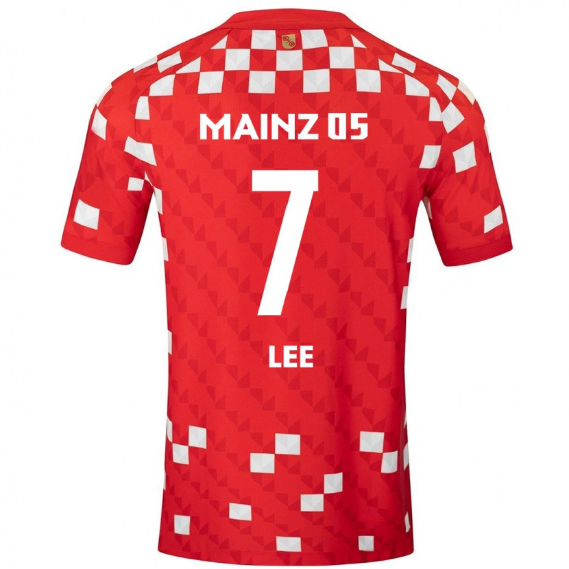 Danxen Kobiety Jae-Sung Lee #7 Biały Czerwony Domowa Koszulka 2024/25 Koszulki Klubowe