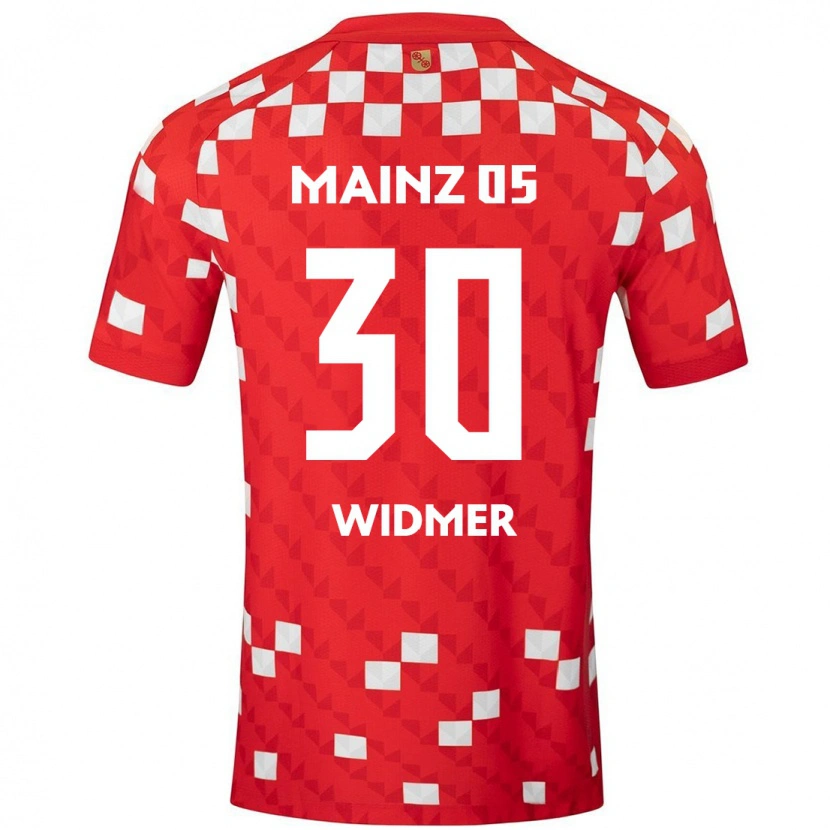 Danxen Kobiety Silvan Widmer #30 Biały Czerwony Domowa Koszulka 2024/25 Koszulki Klubowe