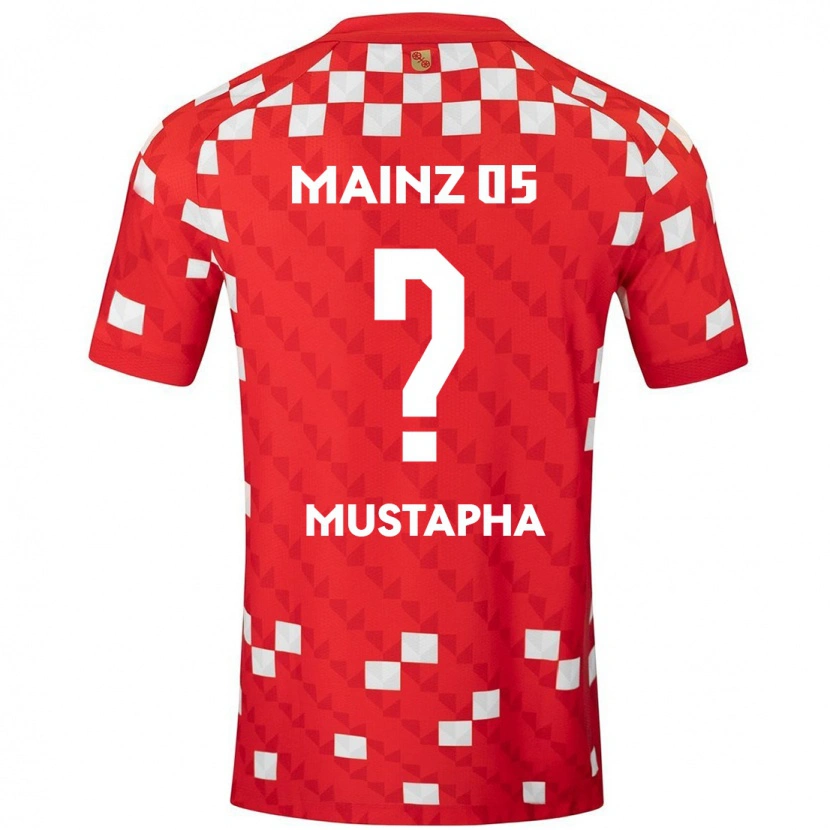 Danxen Kobiety Jesaja Mustapha #0 Biały Czerwony Domowa Koszulka 2024/25 Koszulki Klubowe