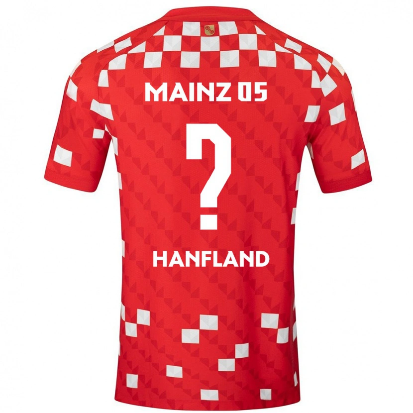 Danxen Kobiety Paul Hanfland #0 Biały Czerwony Domowa Koszulka 2024/25 Koszulki Klubowe